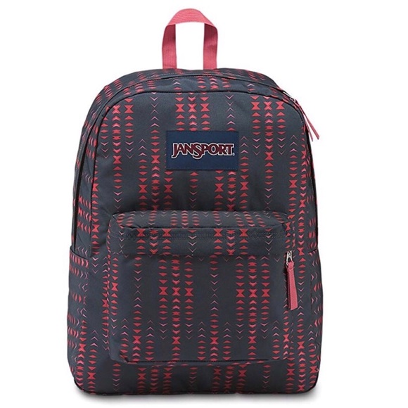 Jansport Superbreak Warped Geo Backpack NWT - Picture 1 of 2